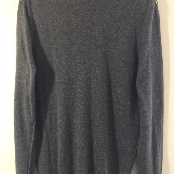 Gerard Darel Women Button Down Cardigan Sweater Beaded Large Grey V Neck - Picture 4 of 9